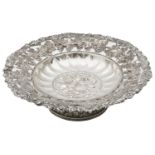 A George IV silver pedestal fruit dish