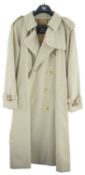 Two Burberry ladies classic cotton gabardine raincoats, with Haymarket check lining