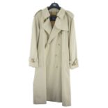 Two Burberry ladies classic cotton gabardine raincoats, with Haymarket check lining