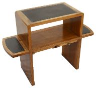 An Art Deco Heals walnut 'Cocktail' occasional table