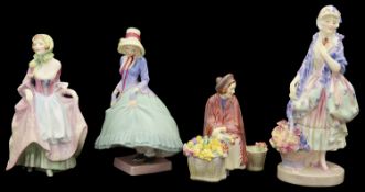 Eight Royal Doulton porcelain figures