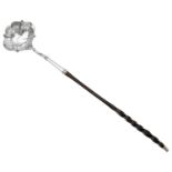 A George II silver punch ladle