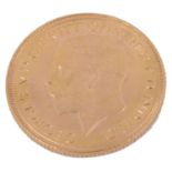 A George V sovereign dated 1929