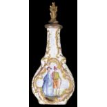A good 18th century Bilston enamel scent bottle c.1760