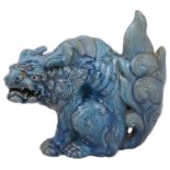 A 19th century Chinese turquoise glazed Dog of Fo