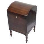 A Regency mahogany domed cellaret