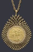 A Victorian sovereign dated 1968