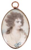 Portrait miniature. English school c.1790