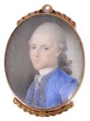 Portrait miniature. English school c.1770