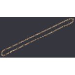 A 9ct gold figaro neck chain