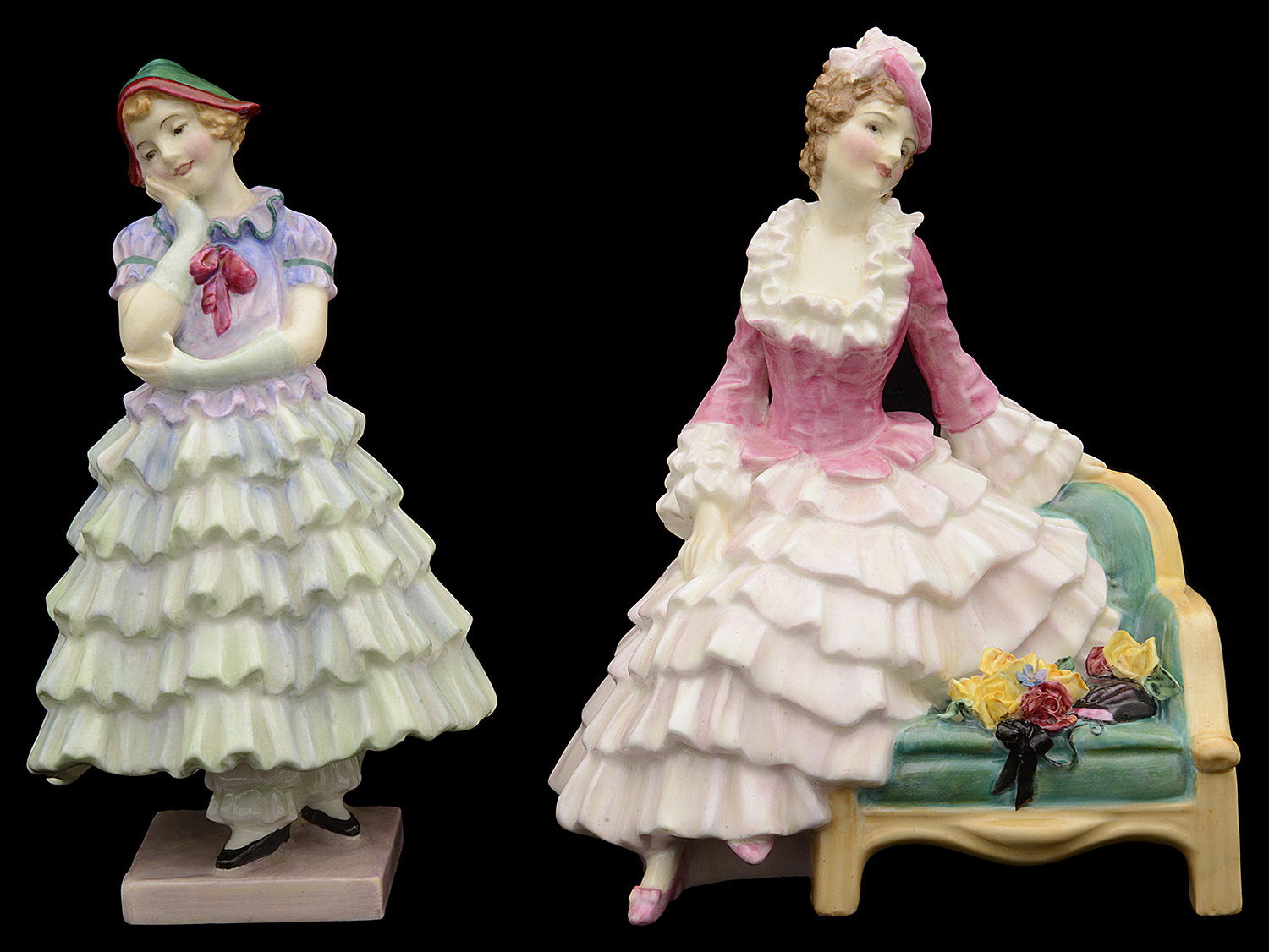 Two Royal Doulton porcelain figures