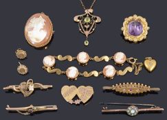 A collection of Victorian and later jewellery,