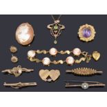 A collection of Victorian and later jewellery,