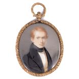 Portrait miniature. English school c.1840