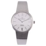 A gentleman's stainless steel Omega Constellation quartz bracelet watch