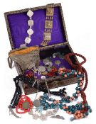 A collection of costume jewellery