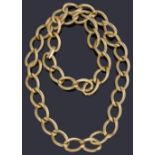 A Christian Dior gilt metal chain belt/necklace