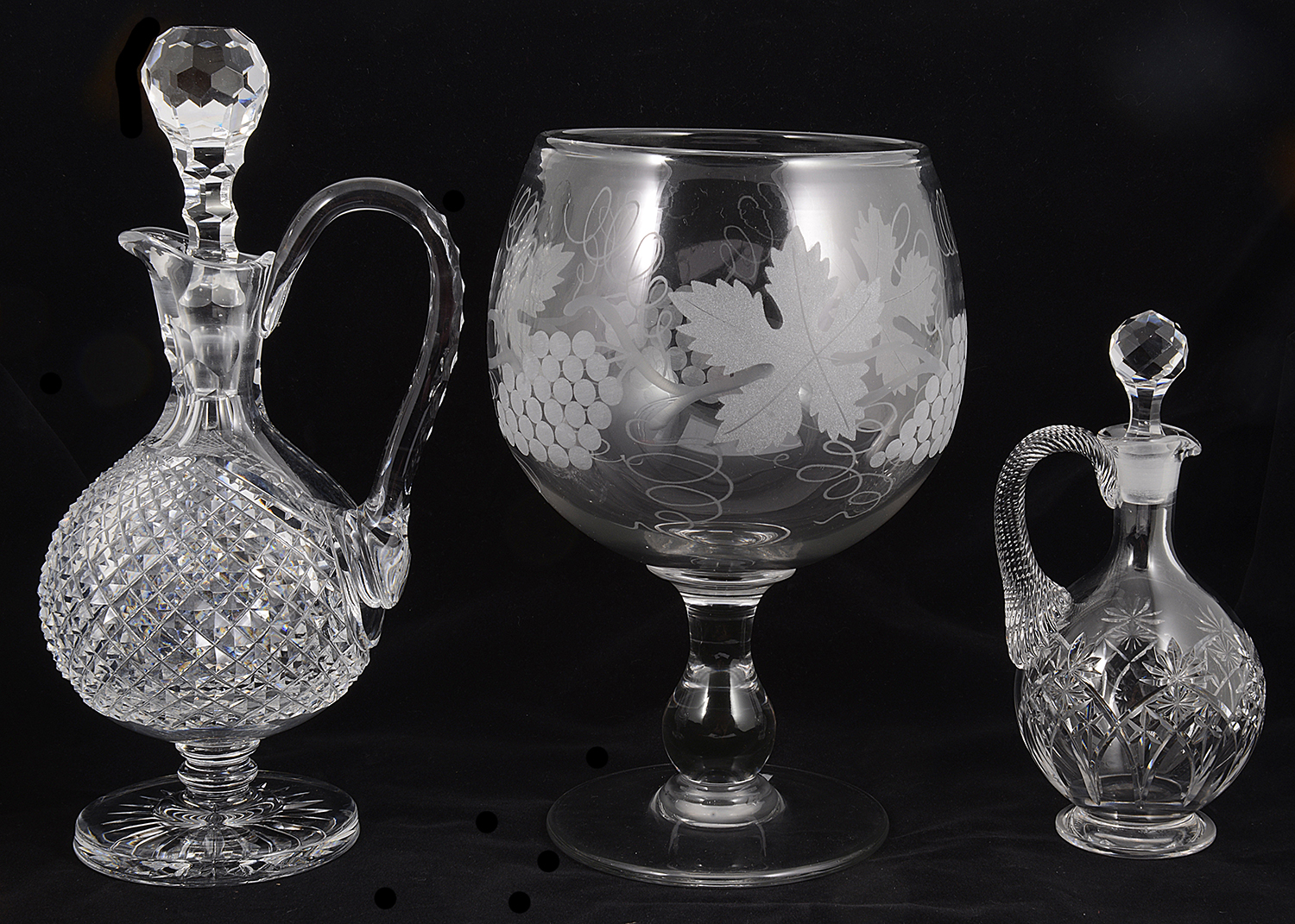 A small selection of glass to include Waterford crystal - Image 3 of 3