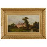 English school 'View of Eton College' 19th century, oil on board