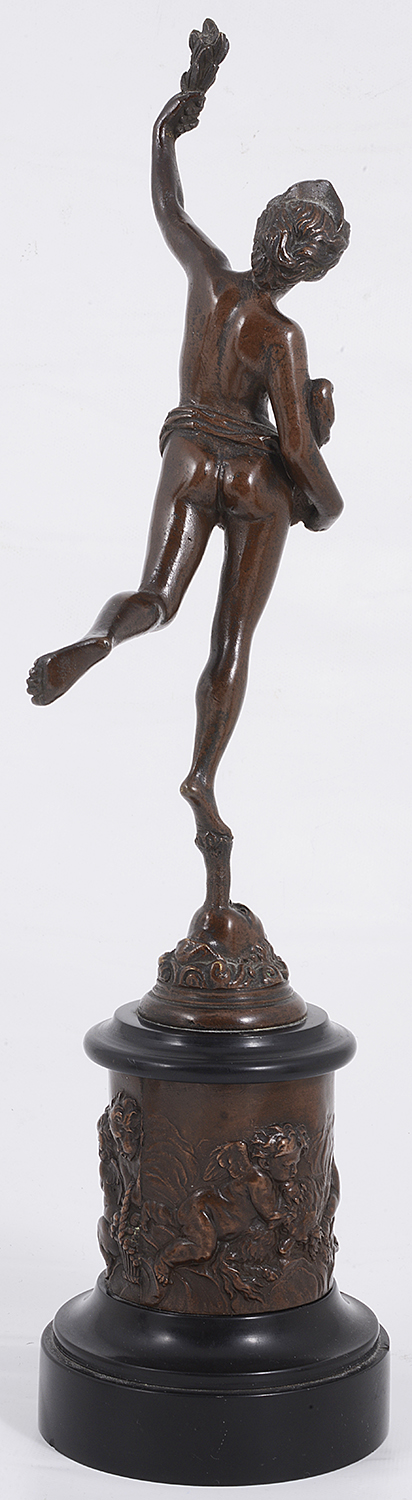 After Giambologna A late 19th century bronze figure of Fortuna - Image 2 of 2