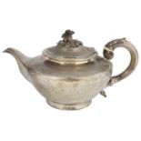 A William IV silver teapot