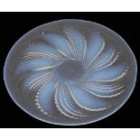 A René Lalique 'Fleurons No.2' opalescent glass plate