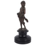 A late 19th century bronze figure of 'Flora'