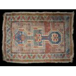An early 20th century Caucasian Shirvan rug,