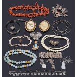 A collection of costume jewellery