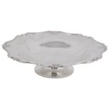 A George V silver pedestal dish