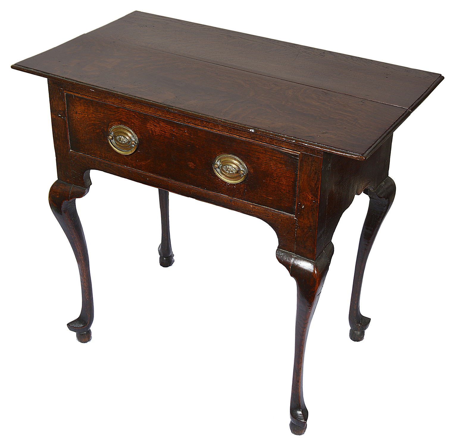 A mid 18th century oak lowboy