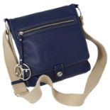 A Coccinelle blue leather handbag