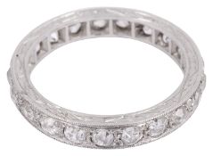 A diamond full eternity ring