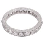 A diamond full eternity ring