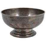 An Arts & Crafts silver pedestal bowl
