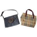 Burberry Haymarket check tote handbag and A Moschino 'Cheap and Chic' handbag