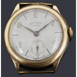 A 9ct gold Rotary mechanical watch head