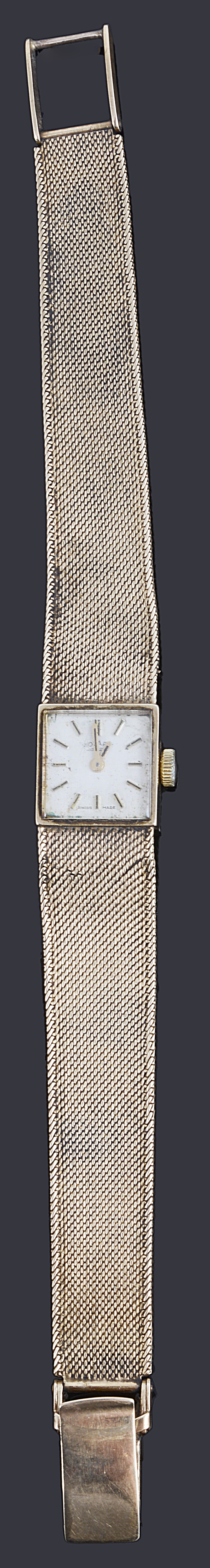 A ladies 9ct gold Rotary mechanical bracelet watch