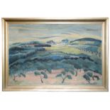 Marei Wetzel-Schubert (Polish, 1890-1983) 'Landscape with trees', oil on canvas