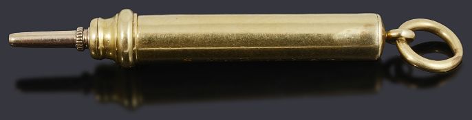 A Sampson and Morgan gold self propelling pencil