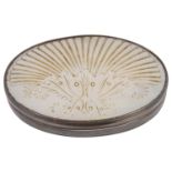 An early Victorian silver and mother of pearl snuff box