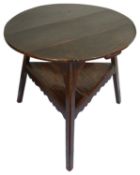 A George III oak cricket table