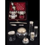 A collection of Victorian and later silver