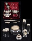 A collection of Victorian and later silver