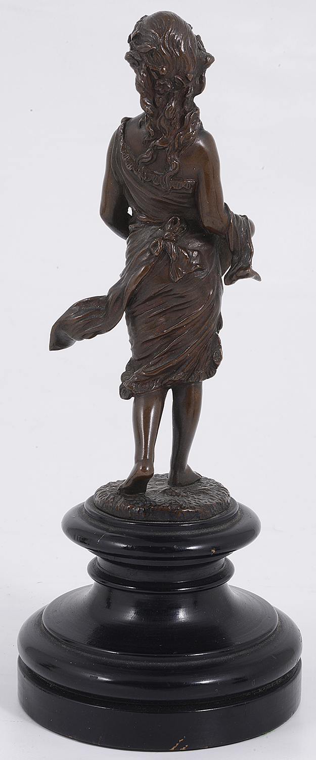 A late 19th century bronze figure of 'Flora' - Image 2 of 2