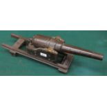 LATE 19th CENTURY ENGINEERS MODEL OF A HOWITZER FIELD CANNON,