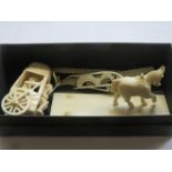 CARVED IVORY RICKSHAW (AT FAULT)