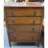 OAK FOUR DRAWER CHEST