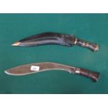 19th CENTURY GURKHA KUKRI KNIFE,