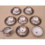 PARCEL OF NORITAKE GILDED AND FLORAL DECORATED TEAWARE